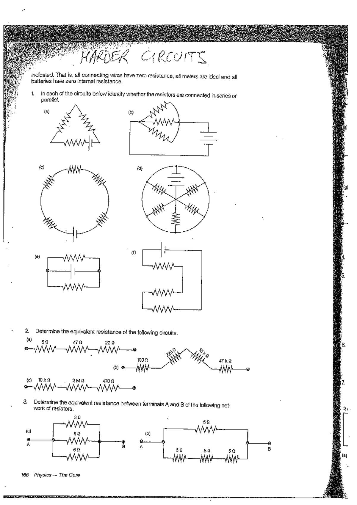 HARDER CIRCUITS: Analyzing Series and Parallel Resistor Configurations ...