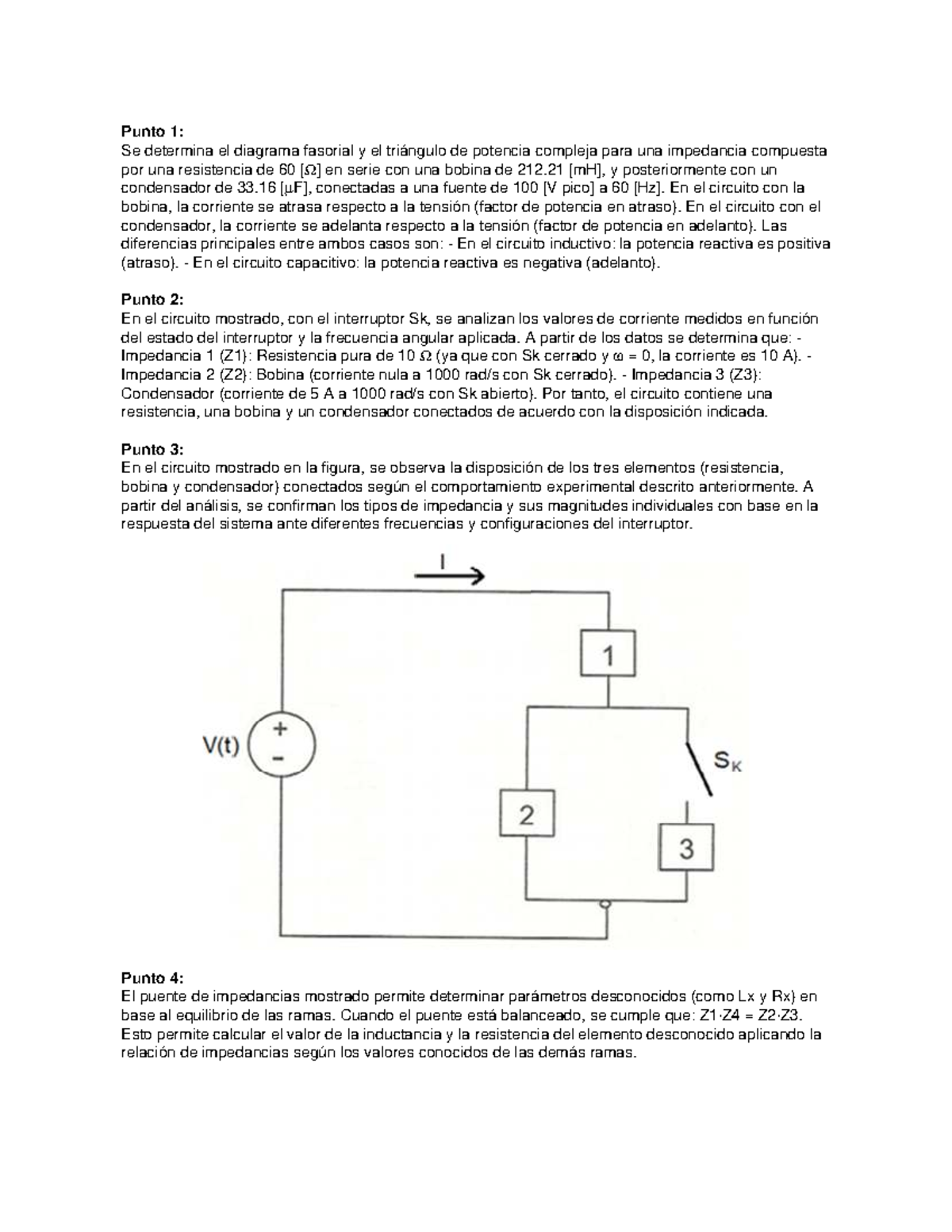 Ejercicio de Impedancias: Análisis de Circuitos RLC y Diagrama Fasorial ...