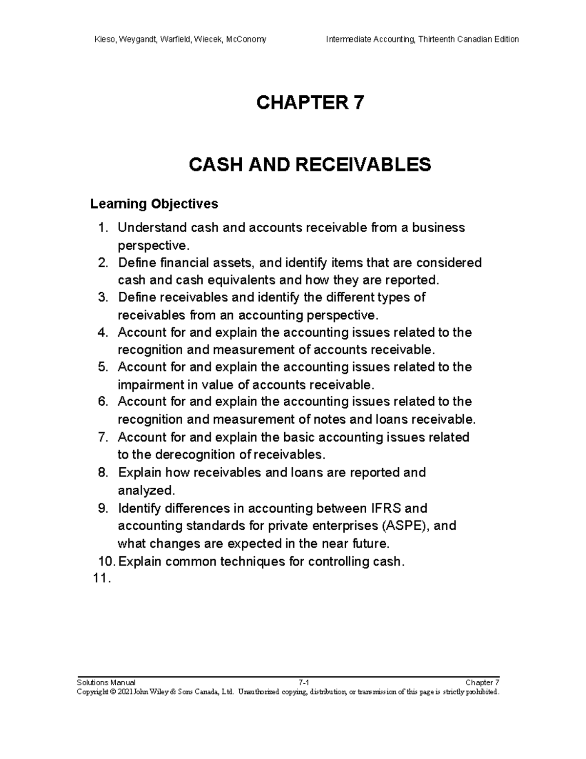 Intermediate Financial Accounting (ACCT 201) Ch. 7 Solutions Manual ...