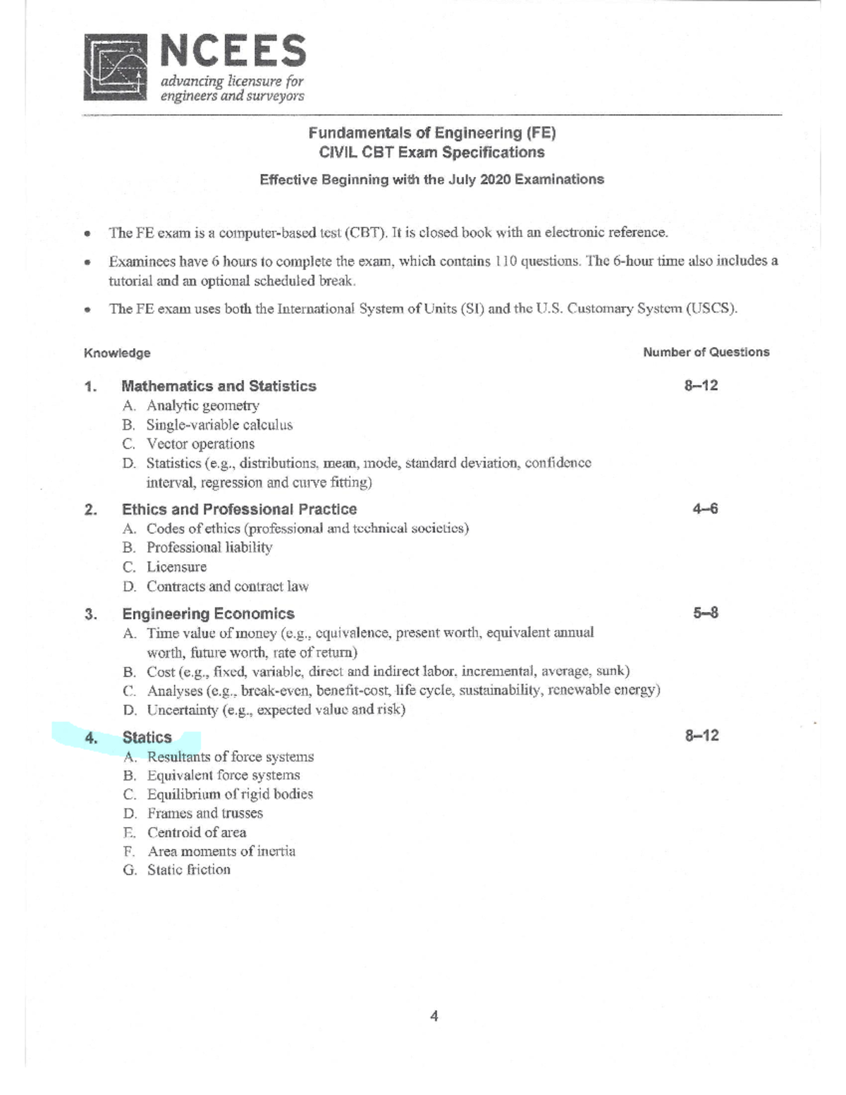 FE CIVIL Review: Structural Engineering Exam Preparation Guide - Studocu