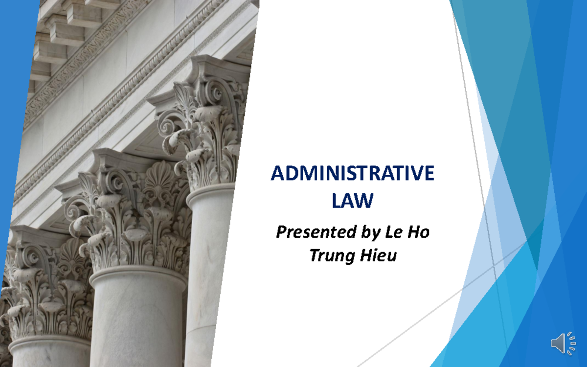 4-Administrative Law Overview and Key Concepts - Studocu