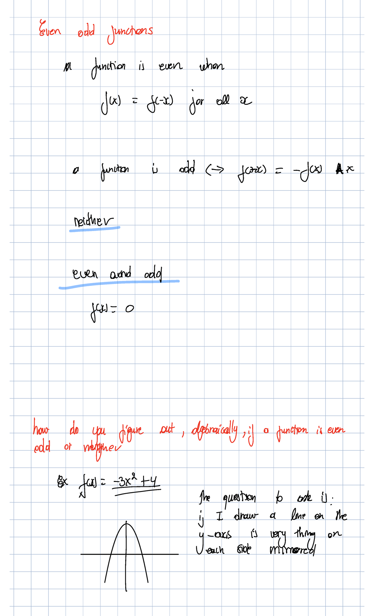 Even and Odd Functions: Understanding Their Properties and Graphs - Studocu