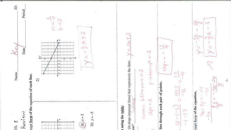 Unit 2, Quiz #1 Review - Answers - Accelerated Math 8 Name Unit 2, Quiz ...