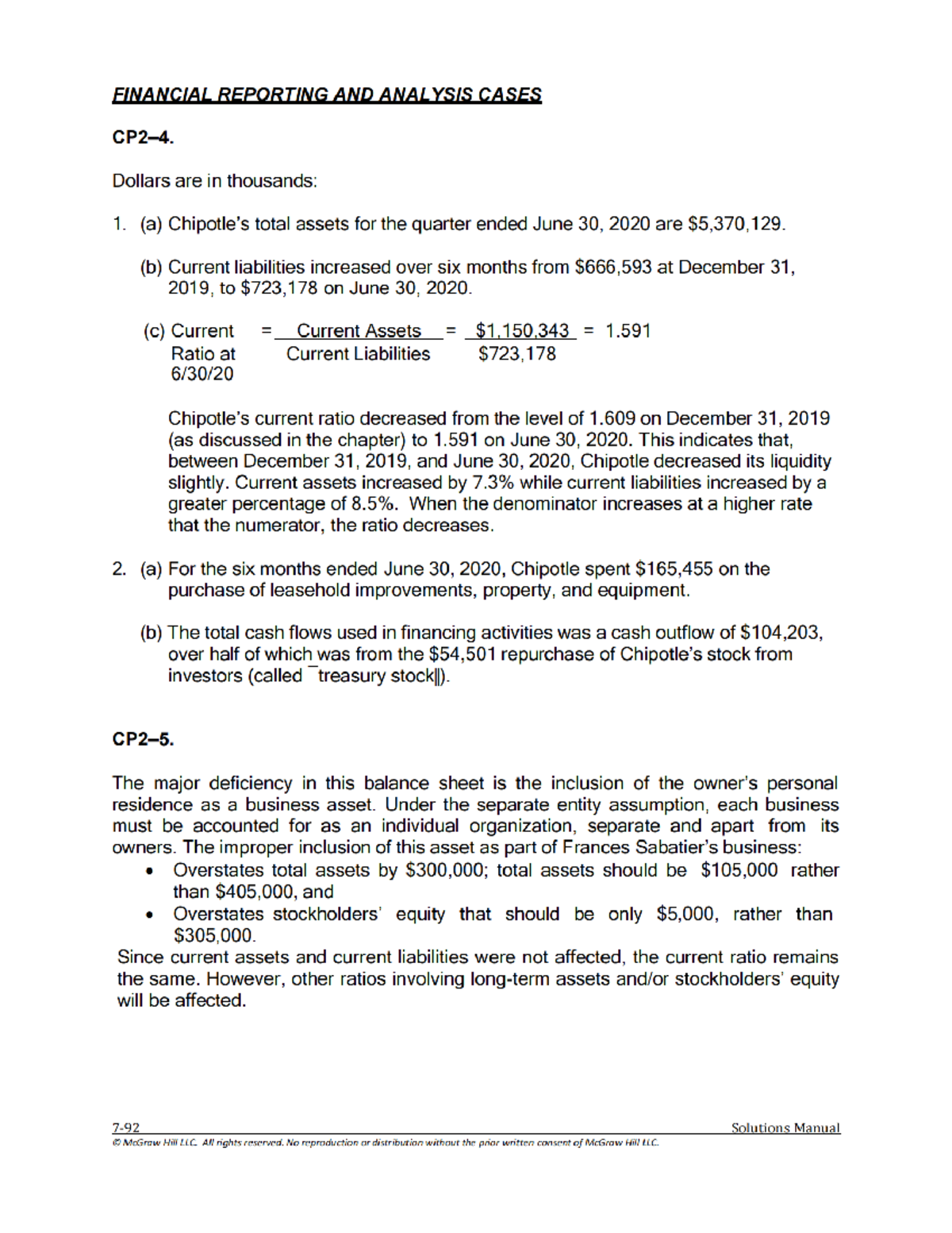 FIN 301: Financial Reporting & Analysis Case Study Solutions - Studocu