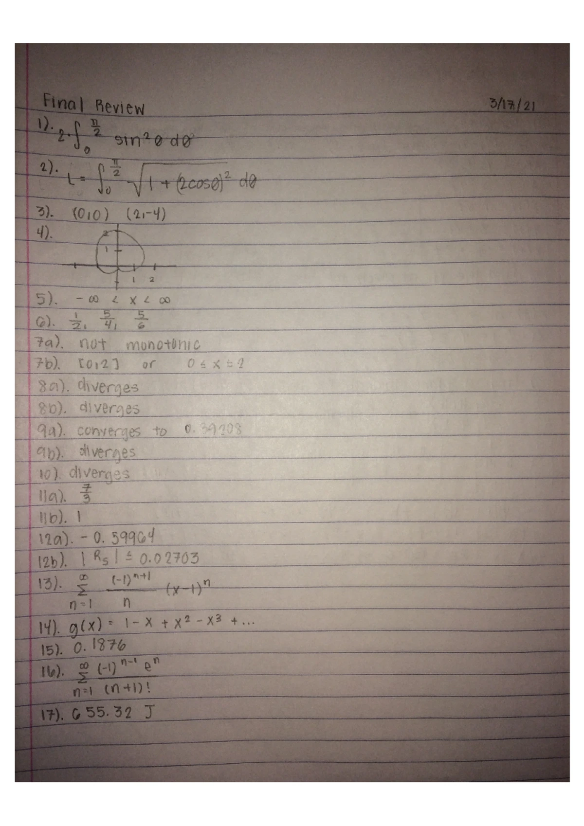 MATH 153 FINAL EXAM REVIEW - Comprehensive Study Guide for Success ...