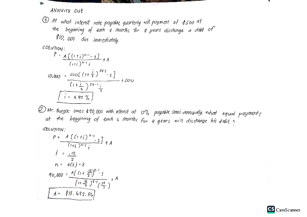Annuities: Types and Applications - Study Guide - Studocu