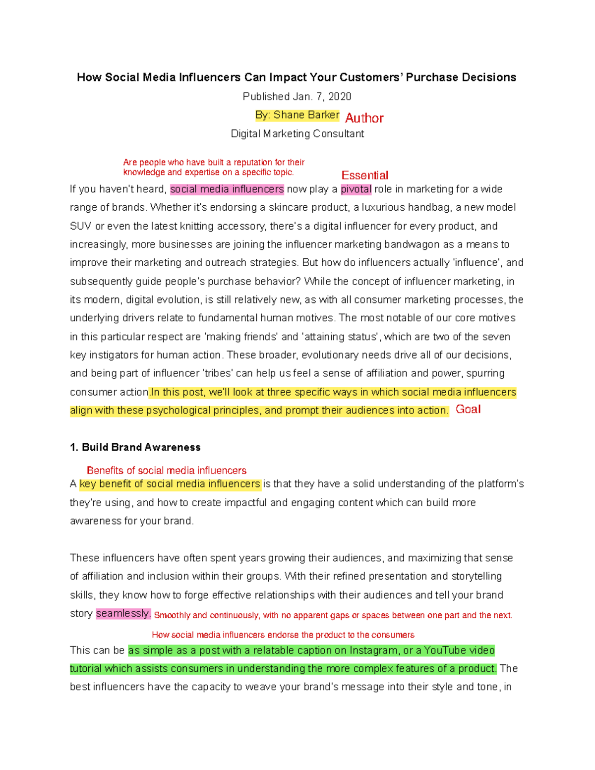 Activity-7.1 - Annotating the Impact of Social Media Influencers on ...