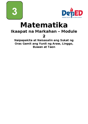 ADM Math-3 Module-1- Final - Matematika Ikaapat na Markahan– Modyul 1 ...