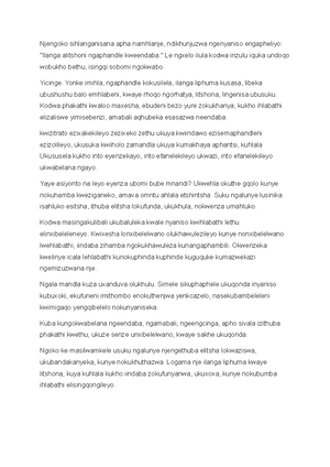 solved-intetho-elungiselelweyo-ukubaluleka-kwemfundiso-zomzali-oral