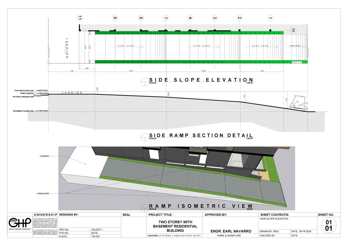 Navarro MGC 09-16-01 Two-Storey Residential Side Slope Elevation - Studocu