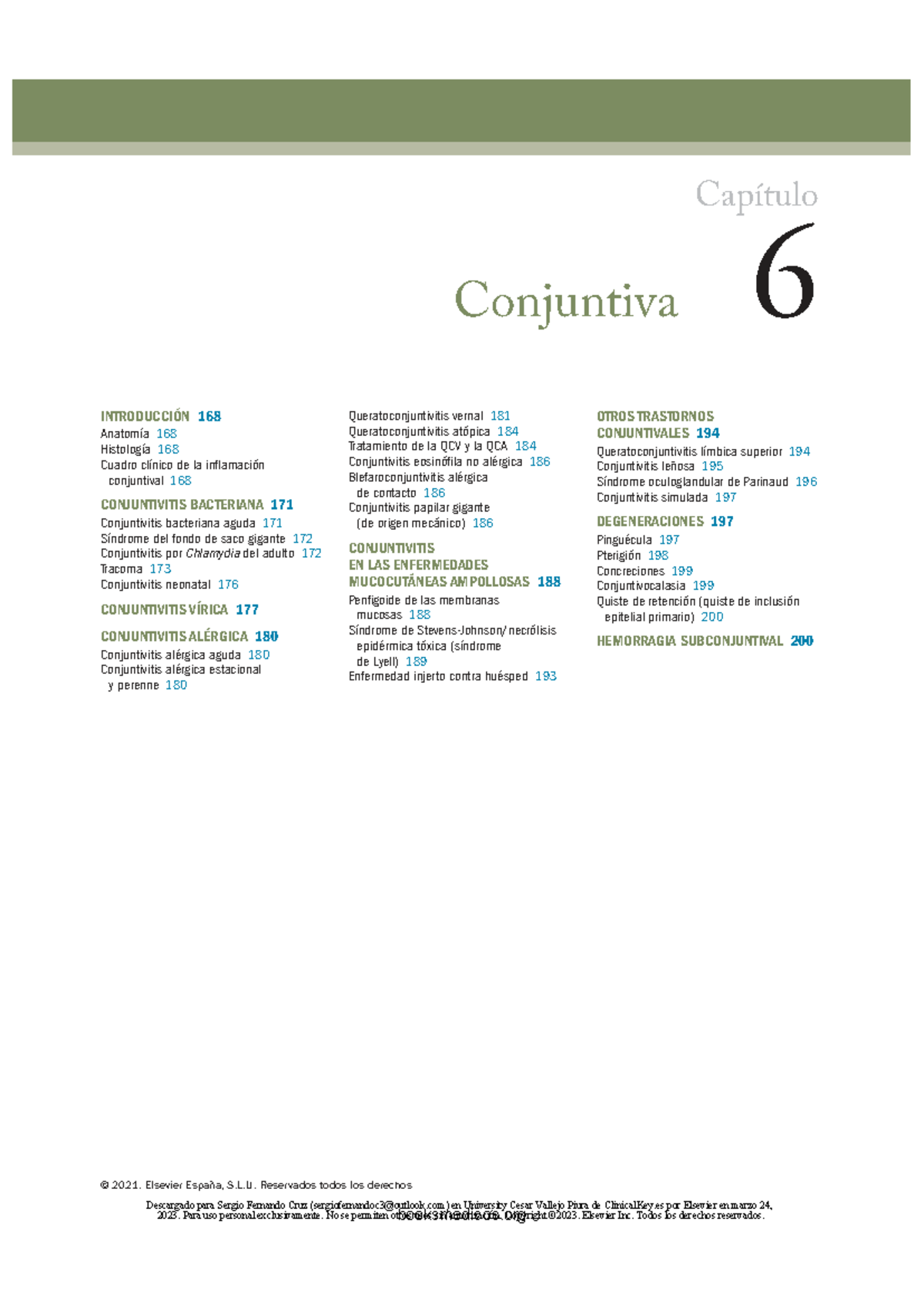 Capítulo 6: Conjuntiva y Conjuntivitis (Oftalmología) - Studocu