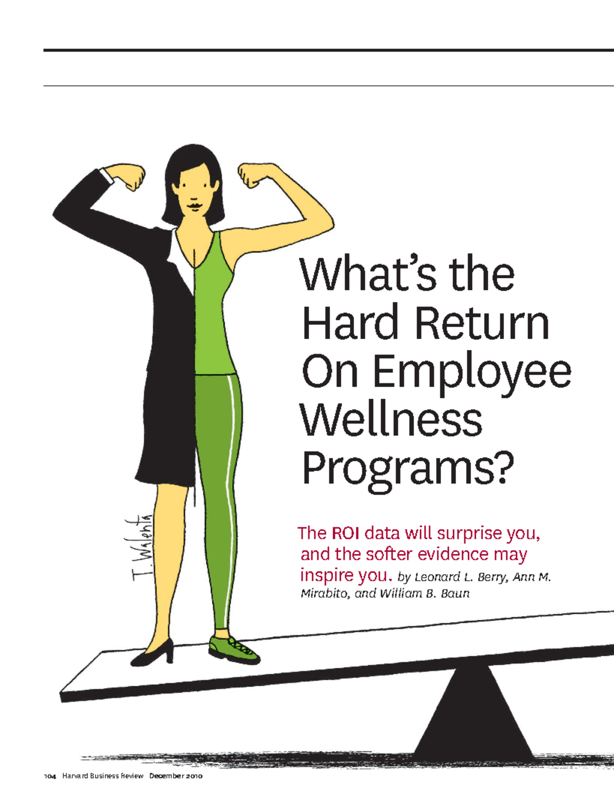 Hard return from HR Wellness Programs - What’s the Hard Return On ...