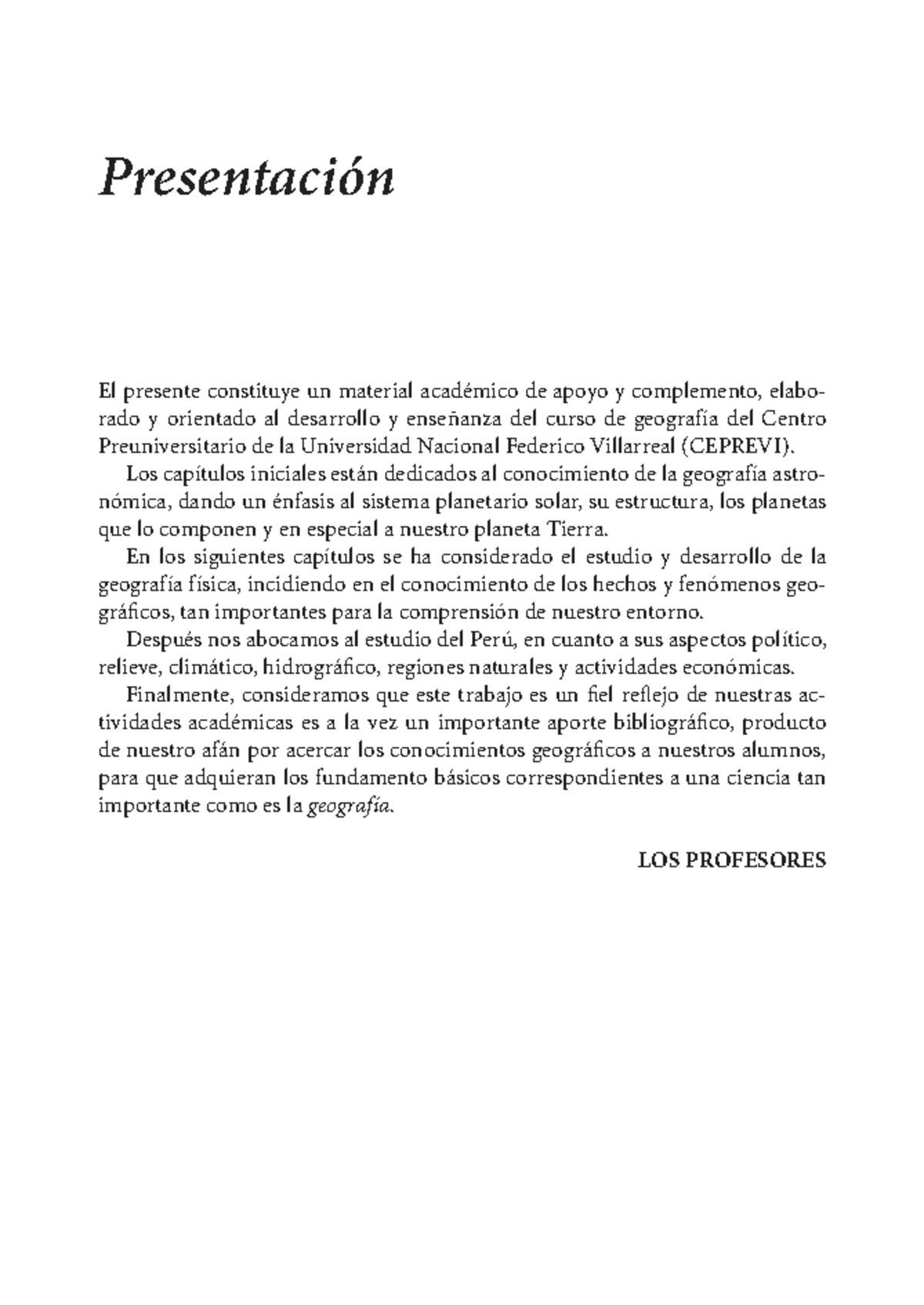 Geografía para CTP - Material de Apoyo CEPREVI - Studocu