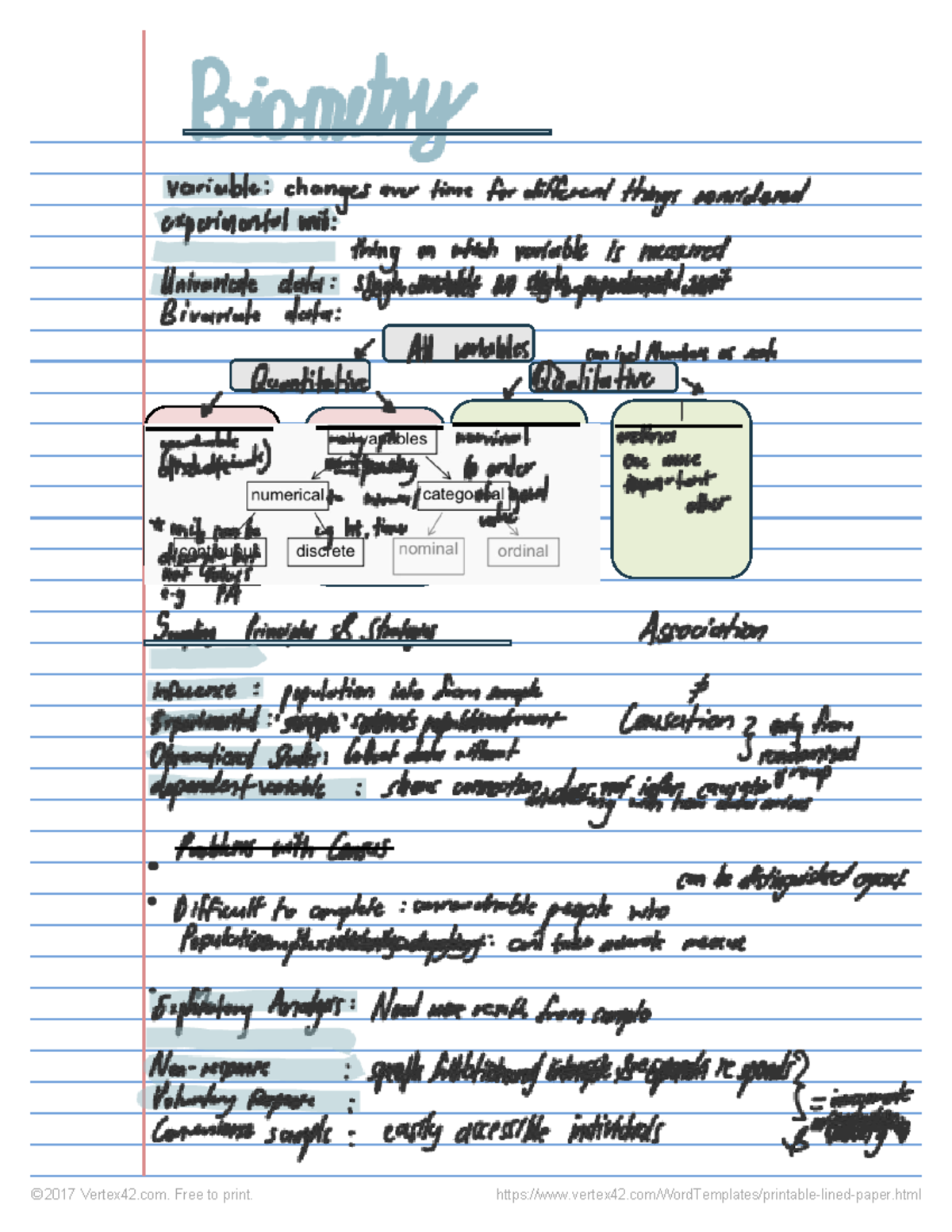 BME CH1 - Chapter 1: Biometry Variables and Data Analysis Notes - Studocu