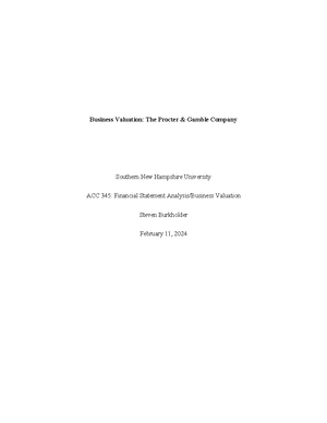 Journal 1 - Journal 1 Meredith Flickinger ACC 430: Data Analytics for ...