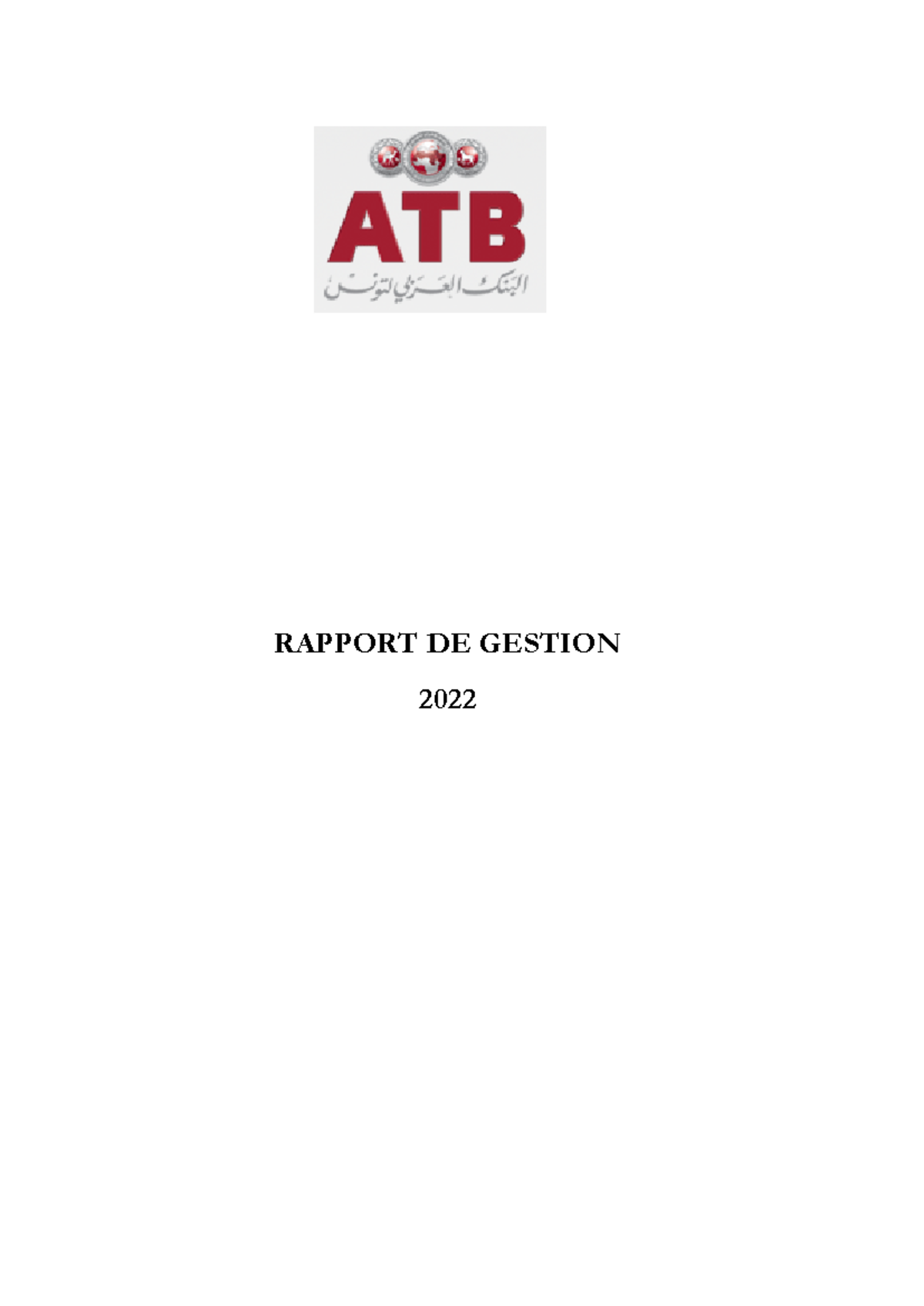 ATB Rapport Annuel 2022 - Performance et Stratégies de la Tunisian Bank ...