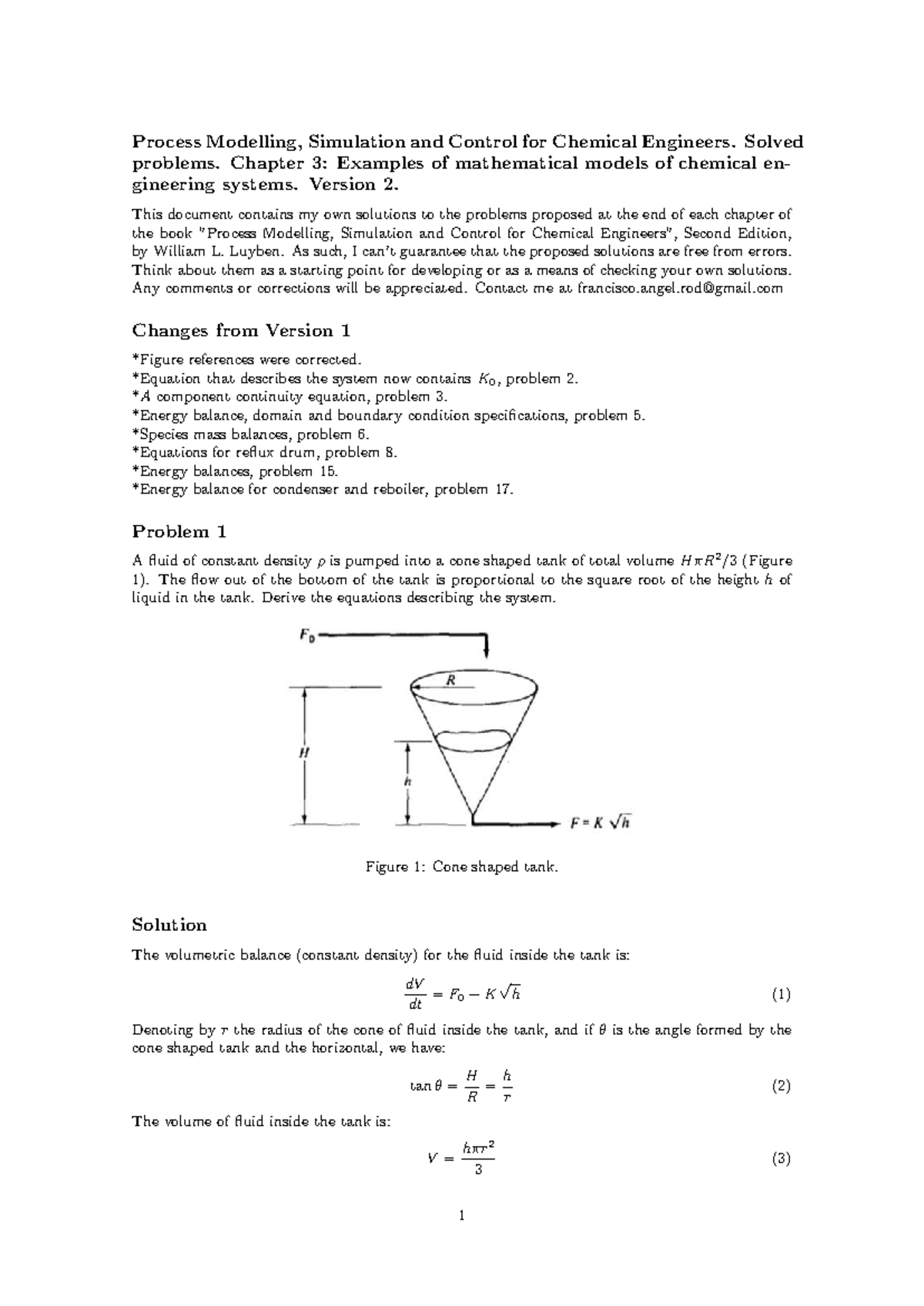 Process Modelling, Simulation and Control for Chemical Engineers ...