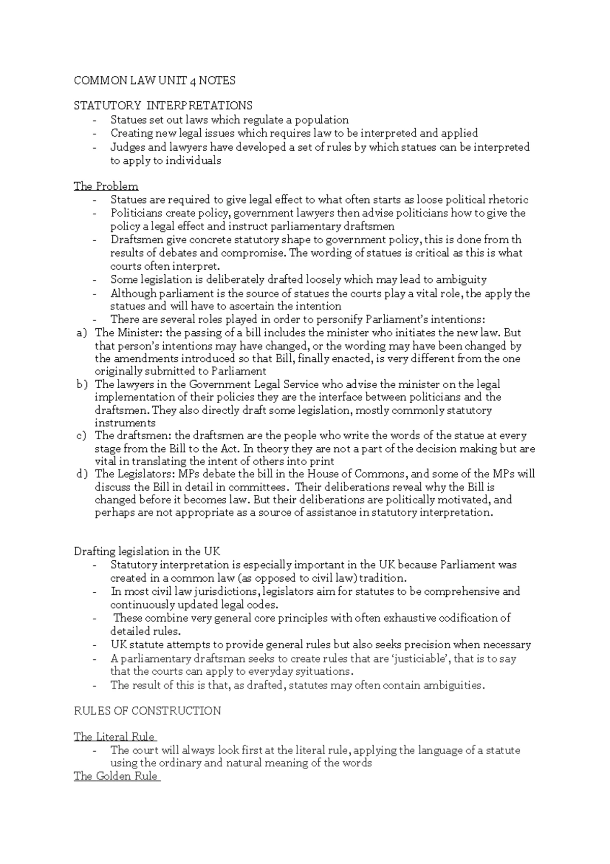 Lg 8 - Student Guide on Common Law Method & Ethics in Legal Profession ...