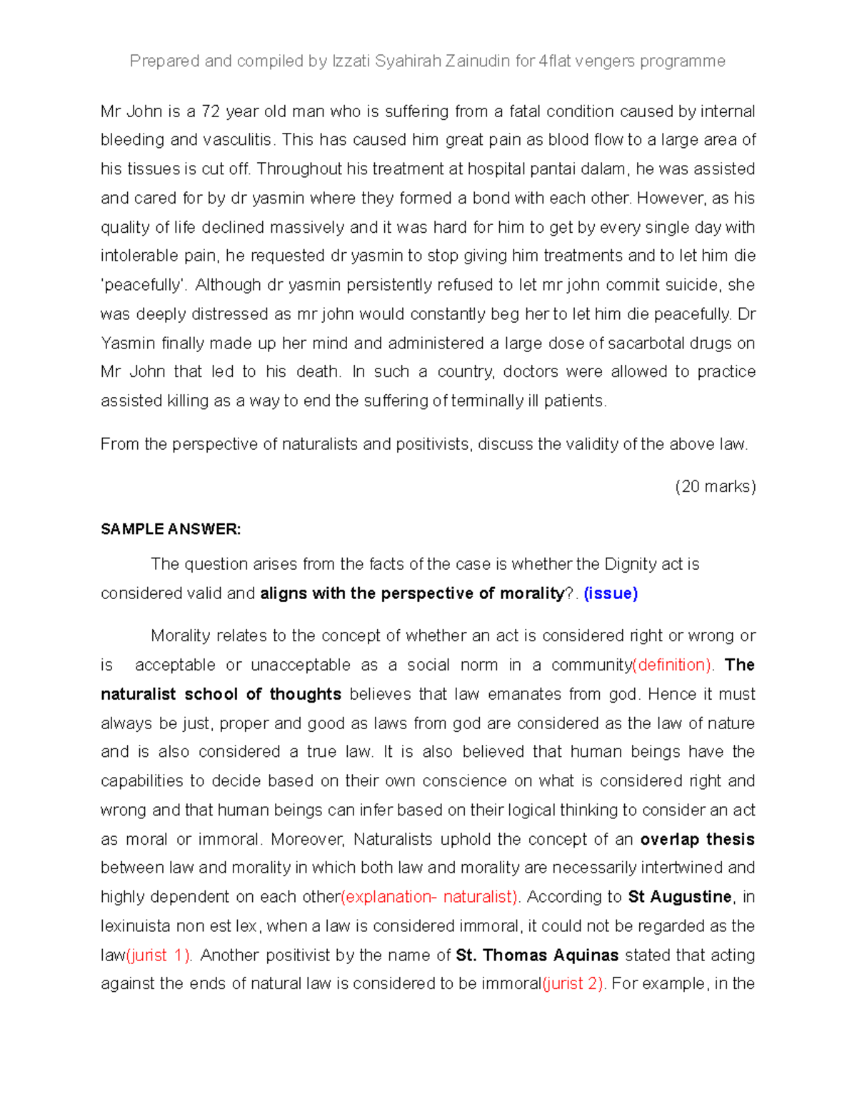 ILAC sample answer - Practice materials - Prepared and compiled by ...