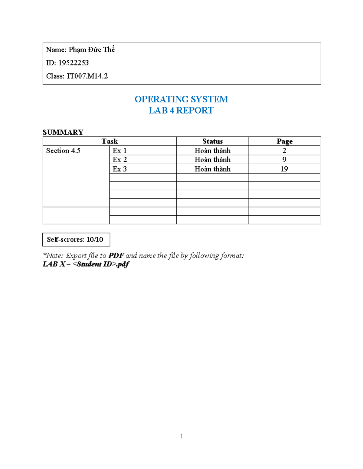 LAB 4 - IT007 - Operating System Report on SJF and SRT Algorithms - Studocu