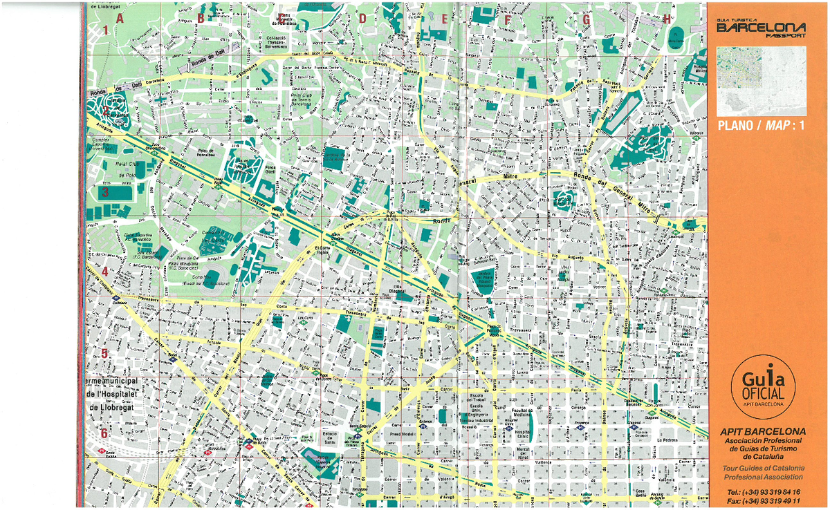 Guia Turistica de Barcelona: Plano y Rutas APIT BARCELONA - Studocu