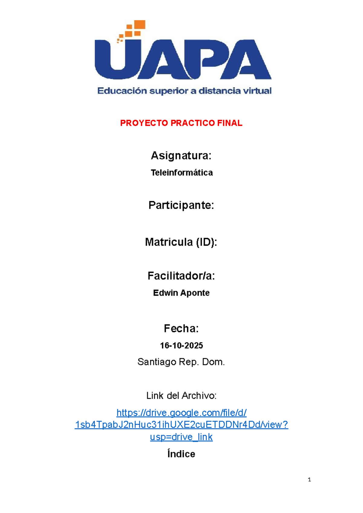 Proyecto Practico Final Teleinformatica - Document Preview