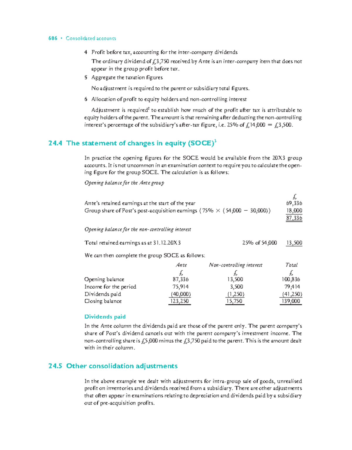 Financial Accounting and Reporting (126) - 606 • Consolidated accounts ...