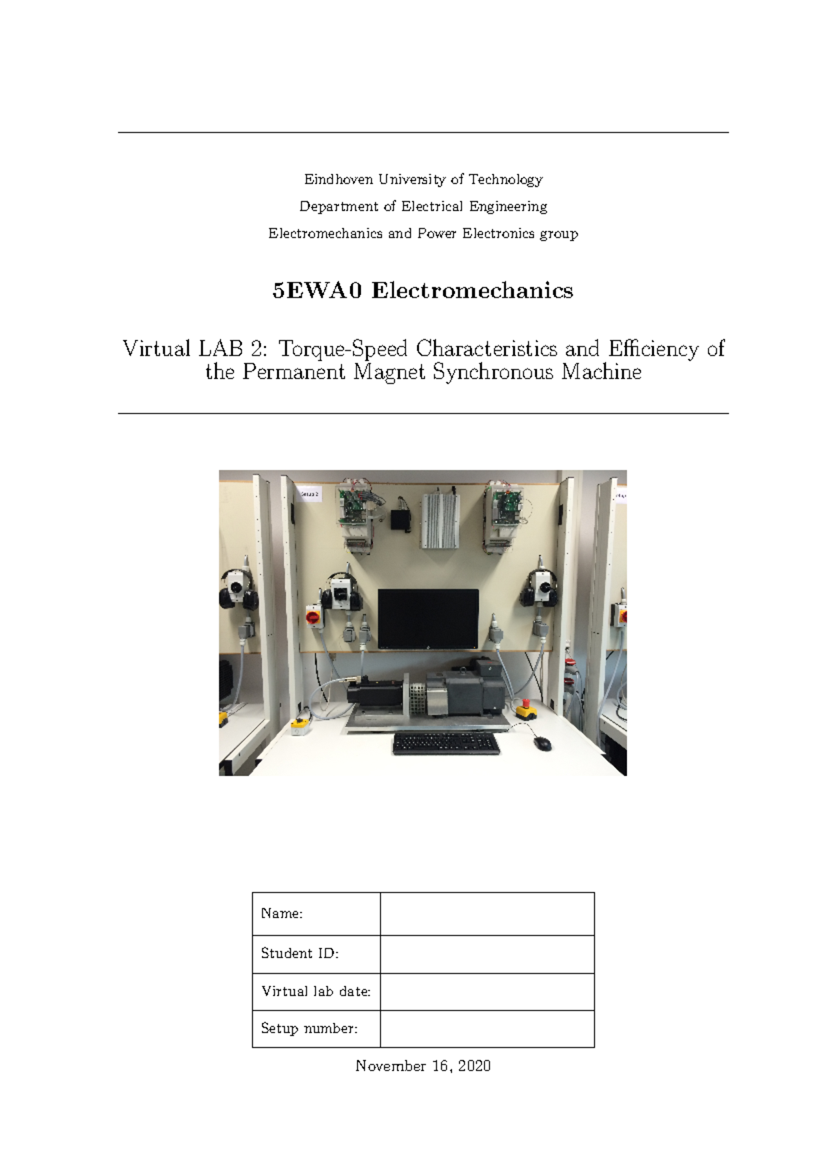 5EWA2 Lab 2 Assignments - Eindhoven University of Technology Department ...
