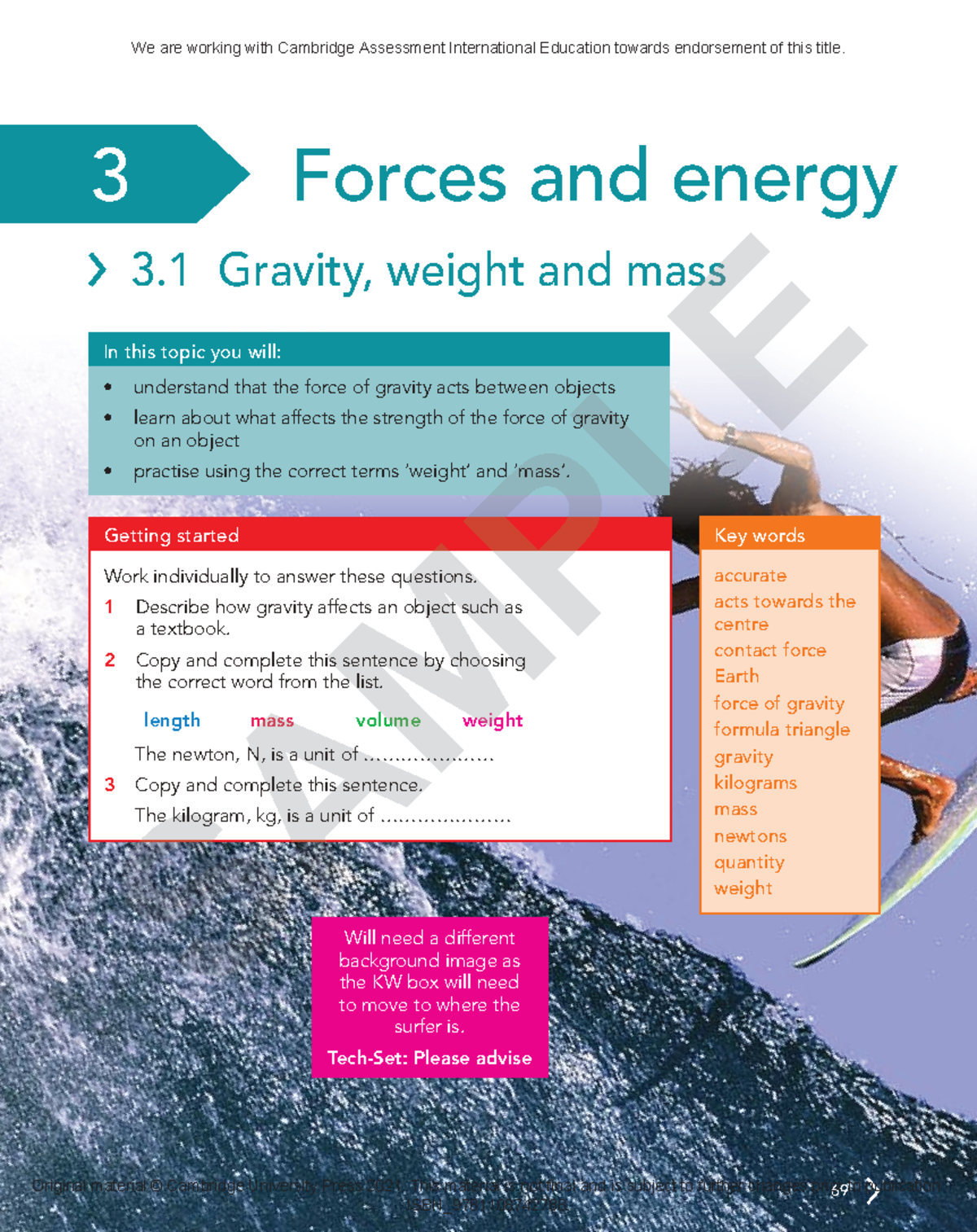 Cambridge Science Year 7: Forces and Energy Overview - Studocu