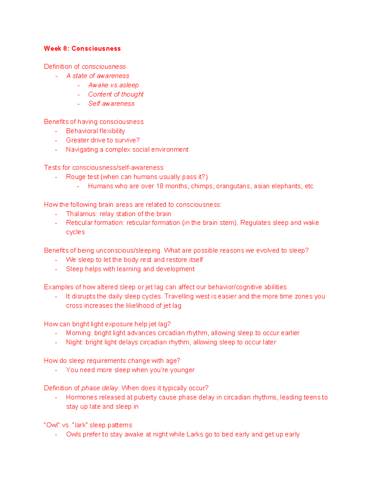 Psych review exam 3 - Study guide for third test - Week 8 ...