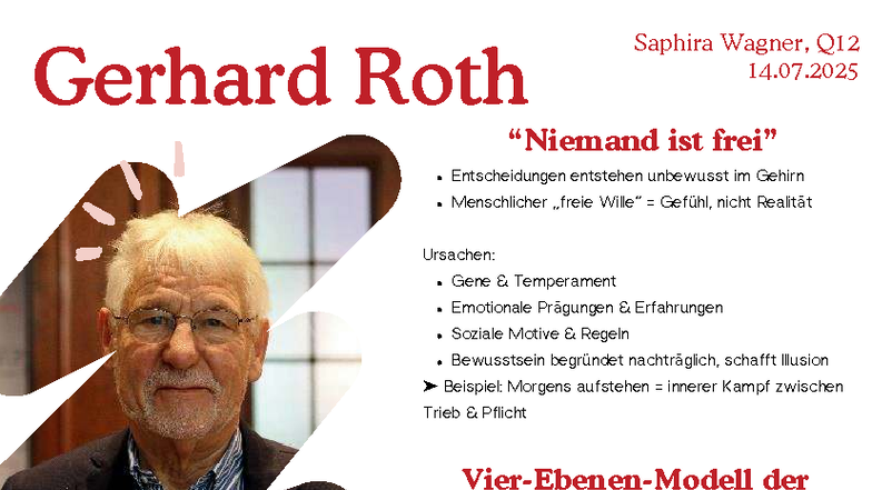 Gerhard Roth Handout: Unbewusste Entscheidungen im Gehirn - Studocu