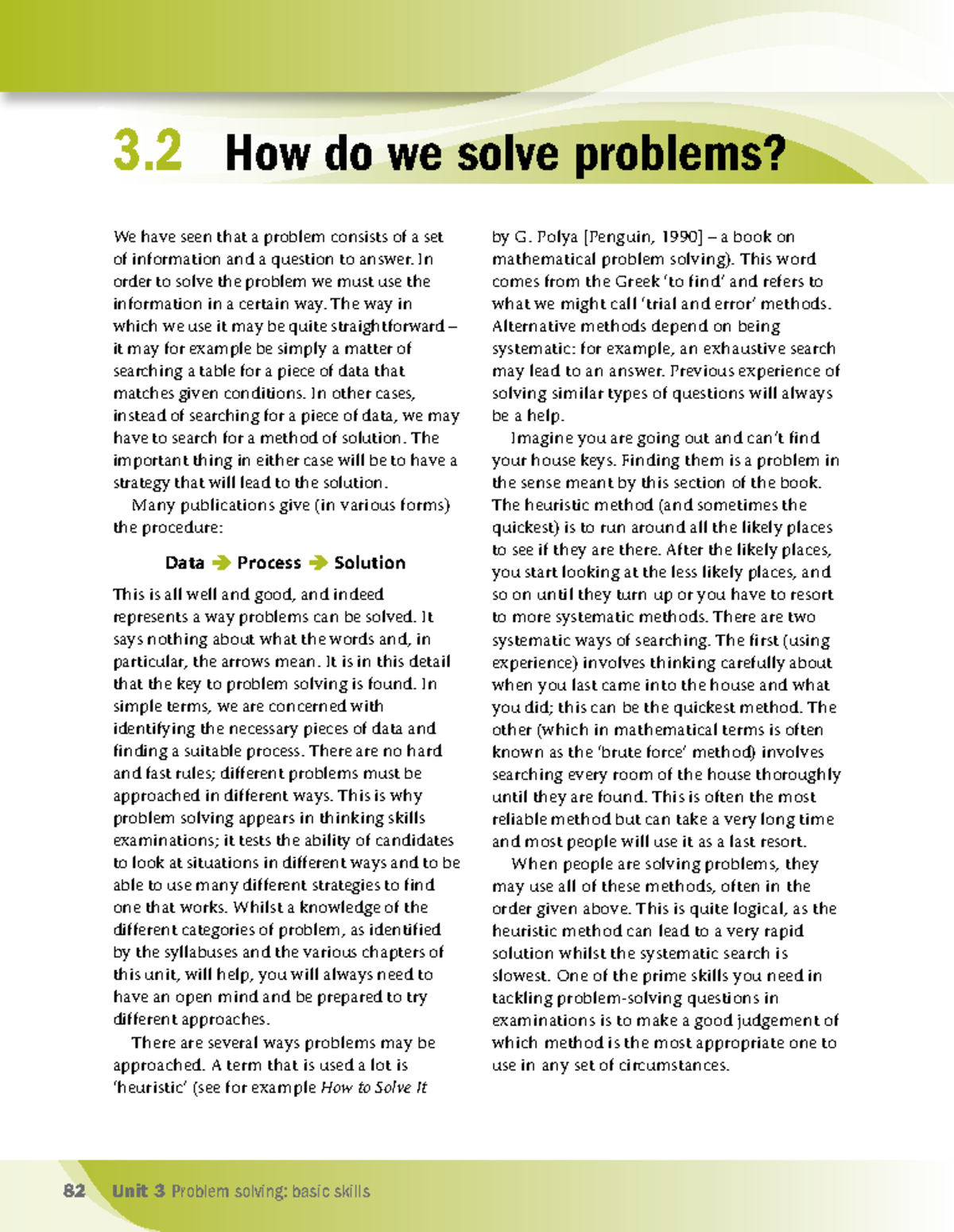 3.2 Problem Solving Strategies: Techniques and Approaches - Studocu