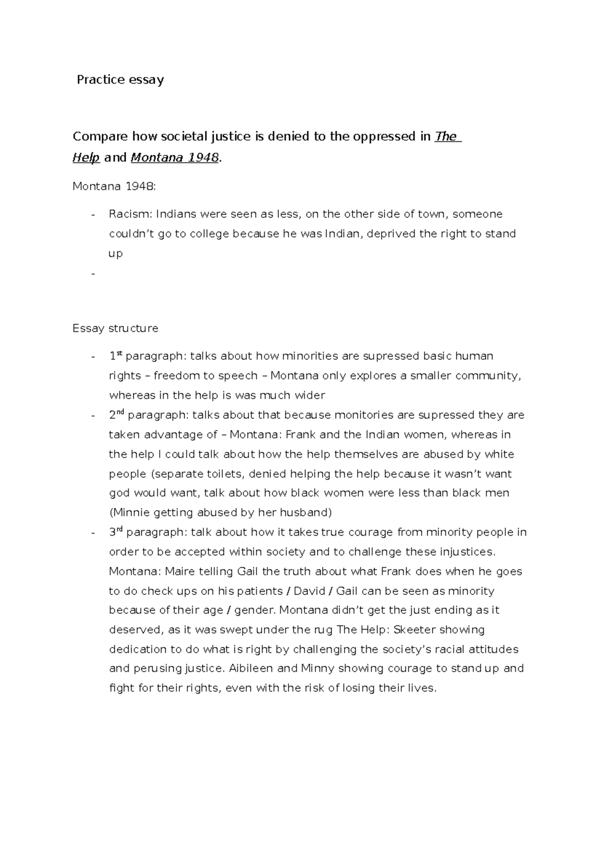 Contention and Intention - Tools for writing comparative essays ...