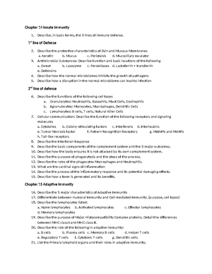 Bio Sci 310 Practice Exam 3 Key - FOR EACH OF THE FOLLOWING, CHOOSE ...
