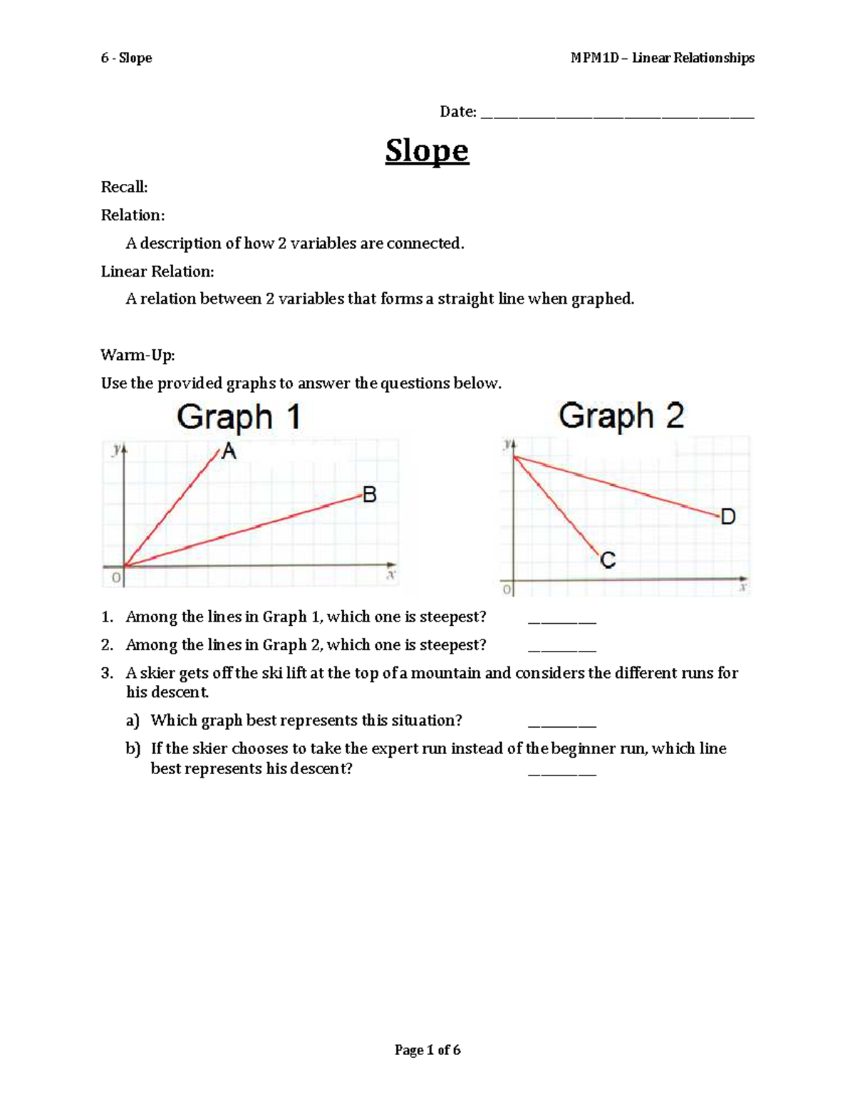 06 - Slope - Notes - Date ...