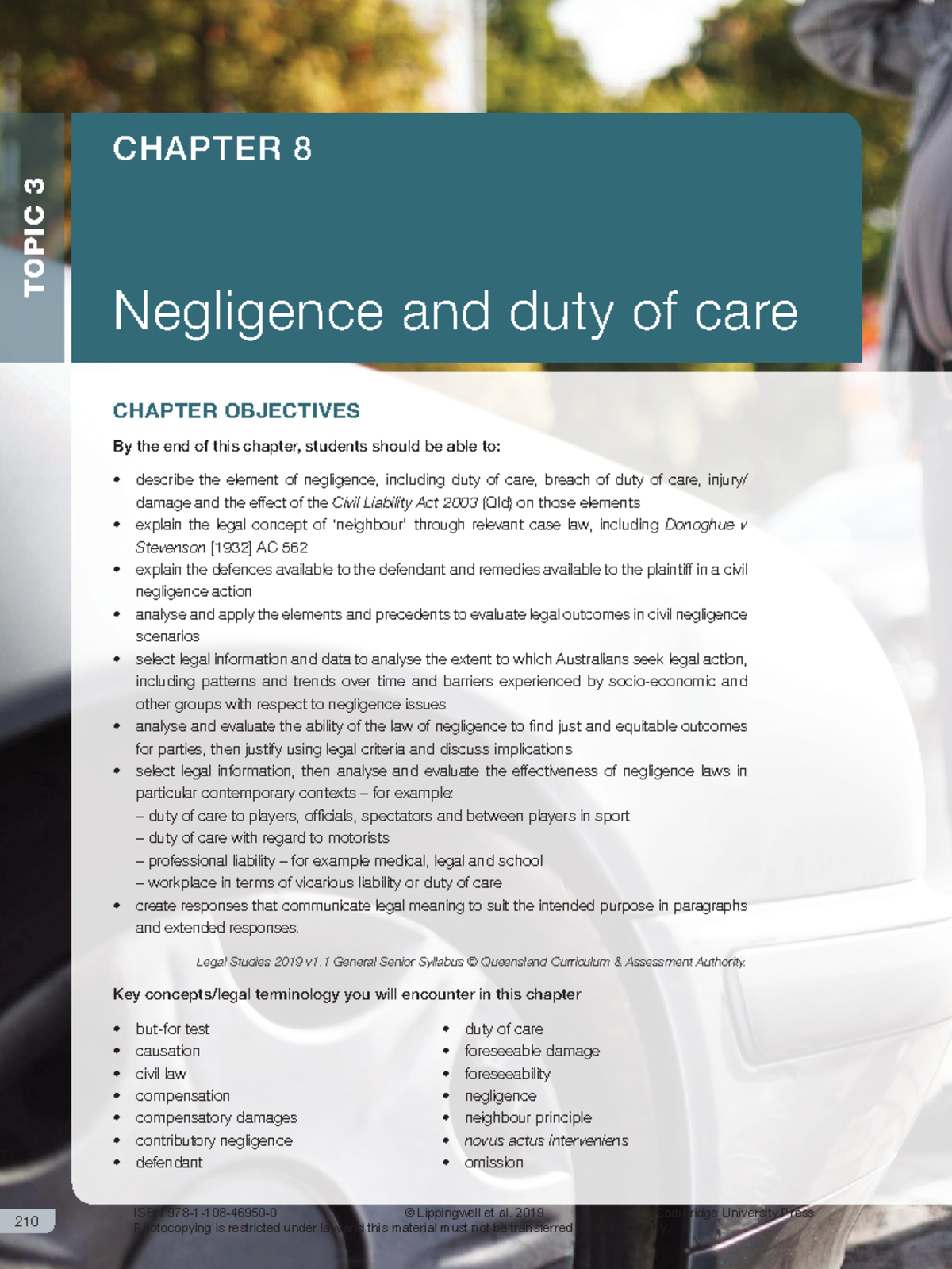 Negligence and Duty of Care: A Comprehensive Study (Legal Studies 2019 ...