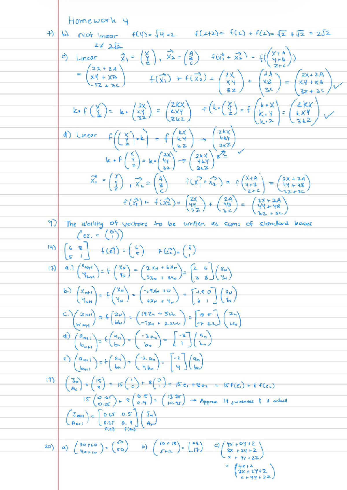 Homework 4: Linear and Non-Linear Functions Analysis - Studocu