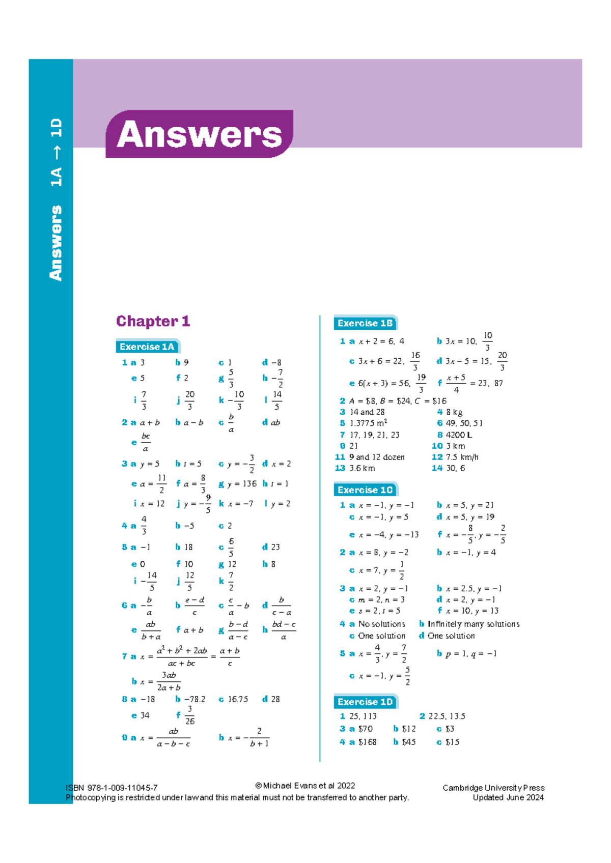 Methods 12 2ed Ch26 Answers: Detailed Solutions and Explanations - Studocu
