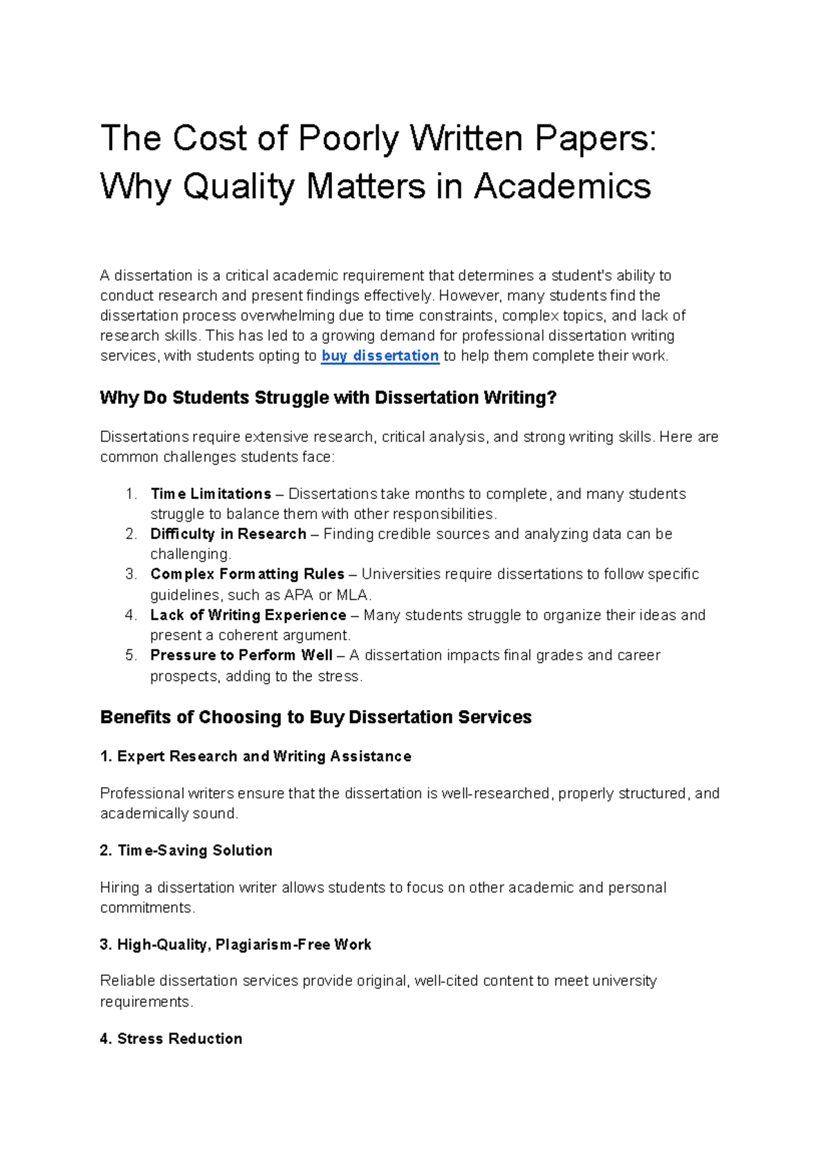 The Cost of Poorly Written Papers Why Quality Matters in Academics ...