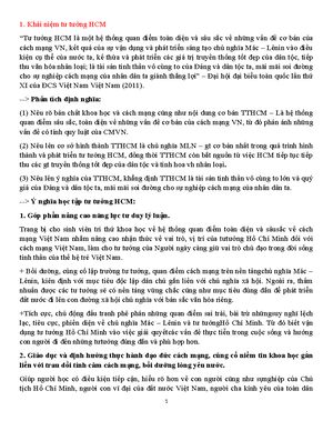 [Solved] Lm r nh hng ca Ch ngha Mc Lnin ti s hnh thnh t tng H Ch Minh ...