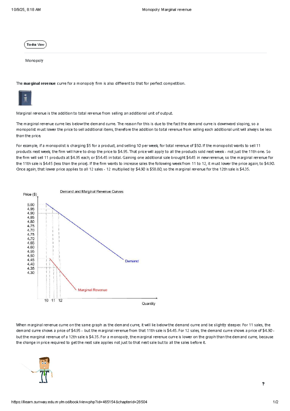 Monopoly Marginal Revenue Analysis: Key Concepts and Insights - Studocu