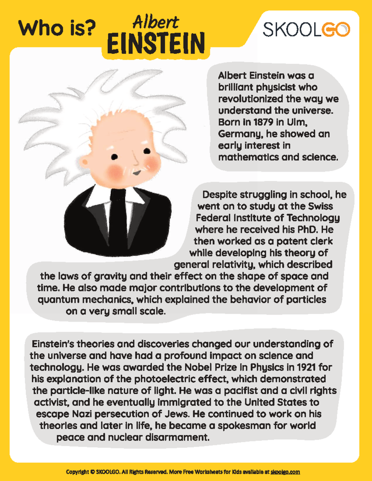 Who Is Albert Einstein? A Study of His Life and Contributions - Studocu