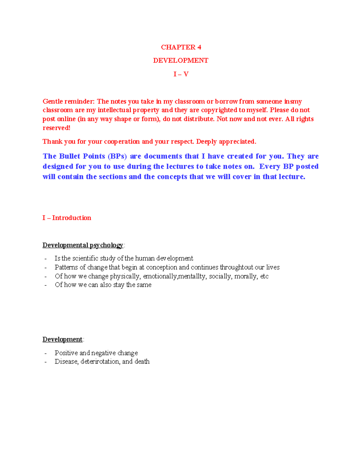 CHAPTER 4 DEVELOPMENT: Prenatal Stages & Growth Insights - Studocu