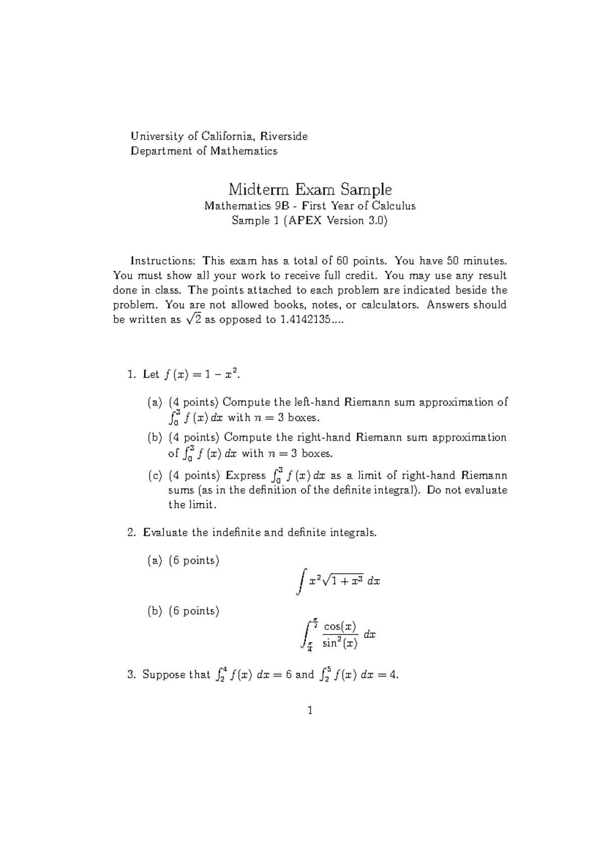 Math 9B Midterm Cheatsheet - Key Concepts and Formulas - Studocu