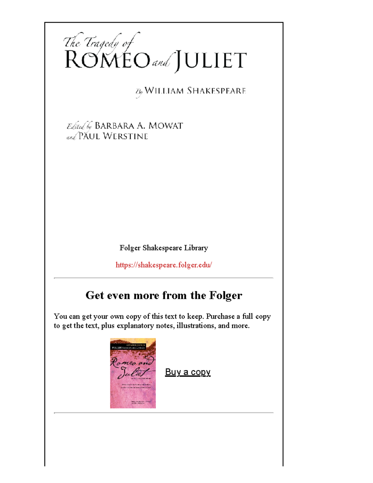 Romeo and Juliet (ENG 101) - Act I Scene I Analysis - Studocu
