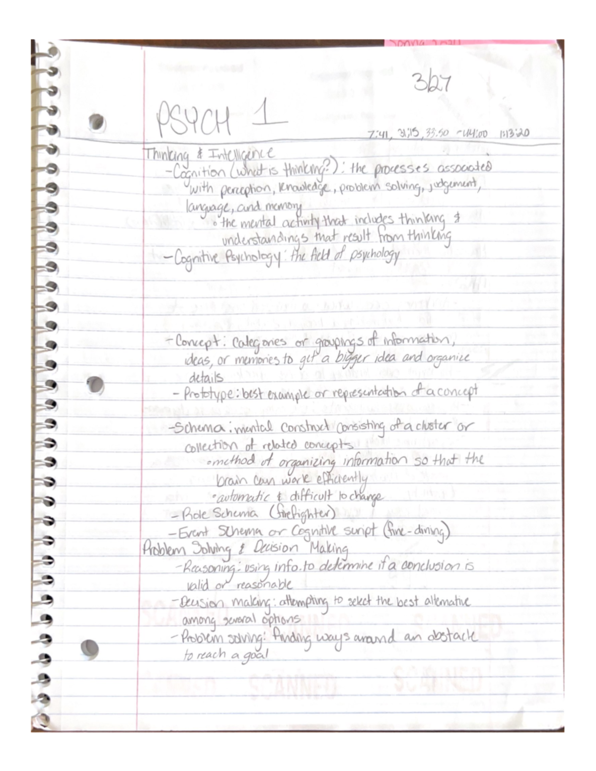 Understanding Thinking and Intelligence in Cognitive Psychology - Studocu