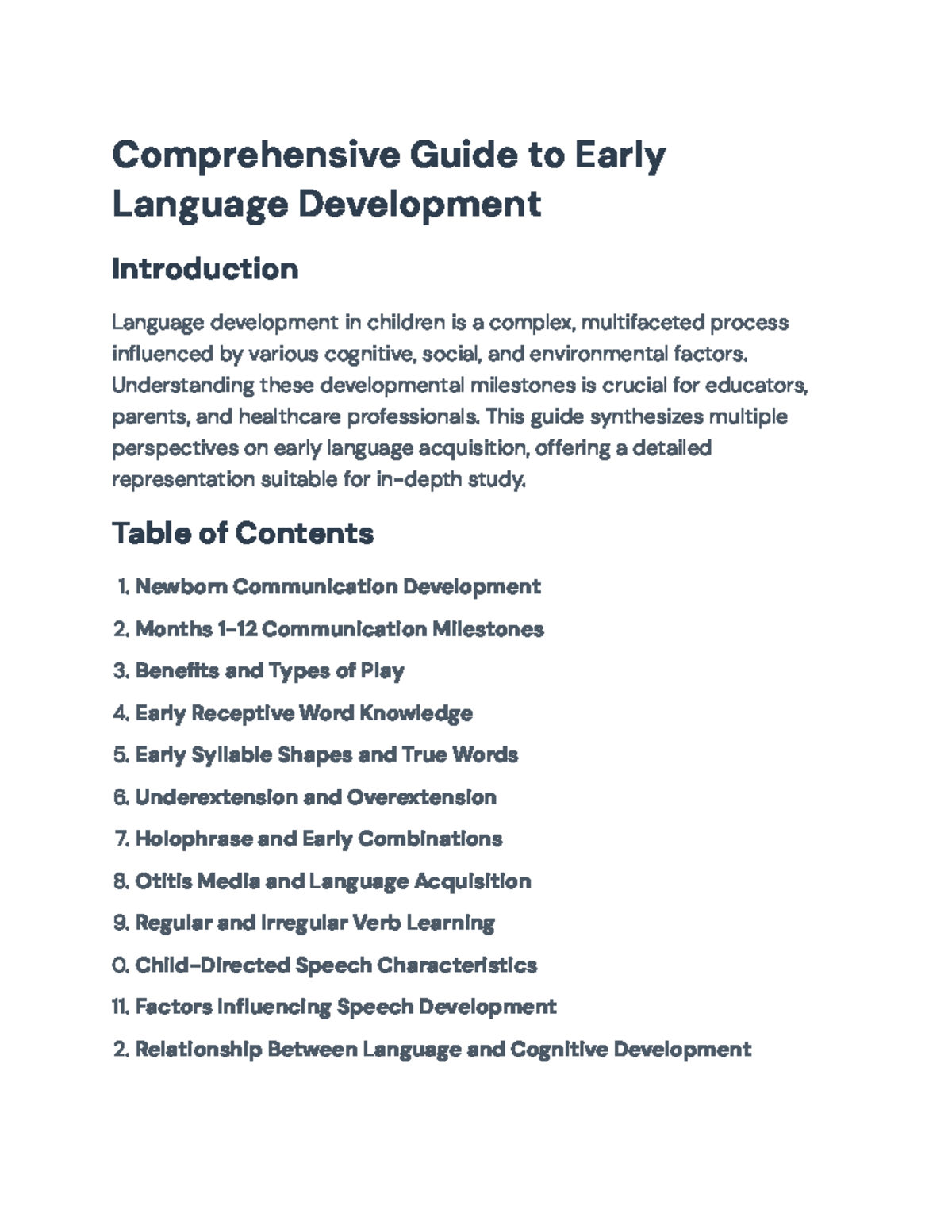 Comprehensive Guide to Early Language Dev: Milestones & Influences ...