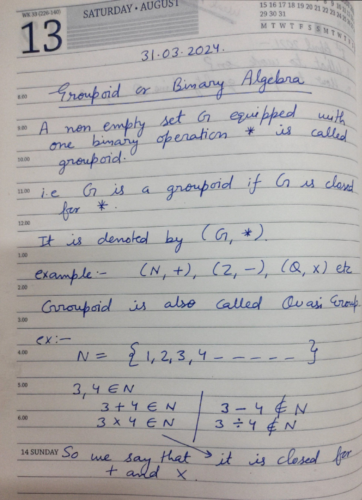 Groupoid Concepts and Examples - Maths Notes (Groupoid) - Studocu
