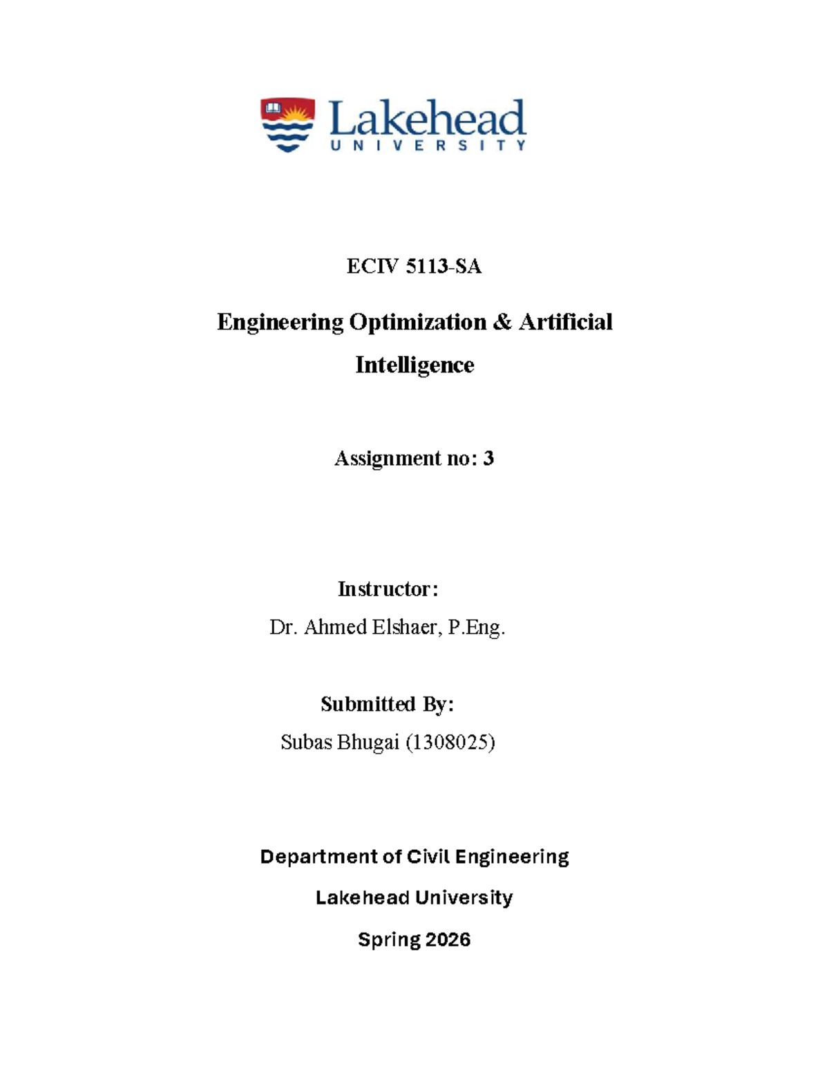 Assignment-3 Q2 F - A 3 Q2 - ECIV5113 - ECIV 5113-SA Engineering ...