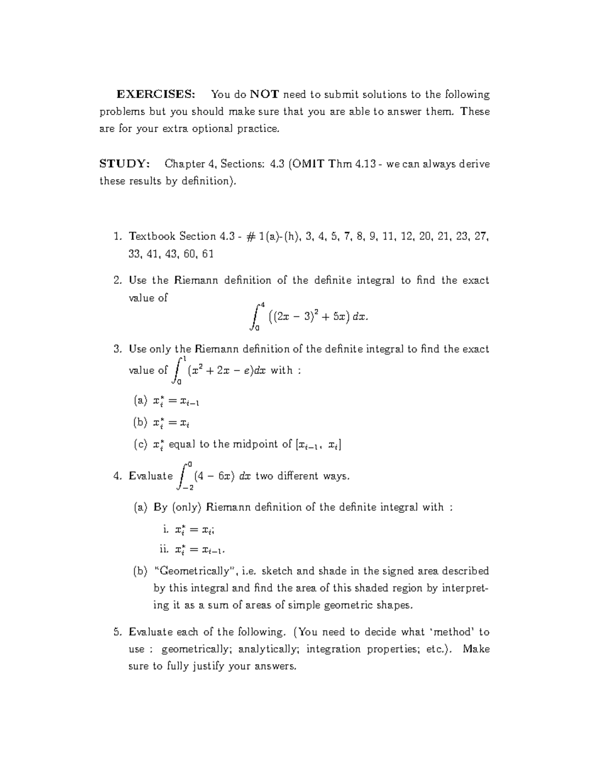 EE2 A37 - extra practice maths - EXERCISES: You do NOT need to submit ...
